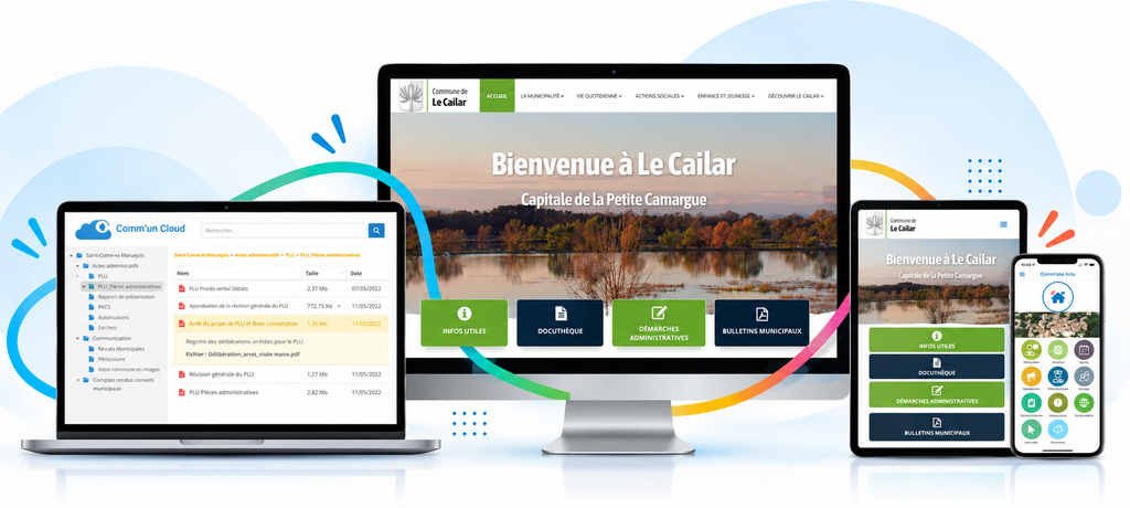 Solutions numériques Comm'une Digitale pour les collectivités locales
